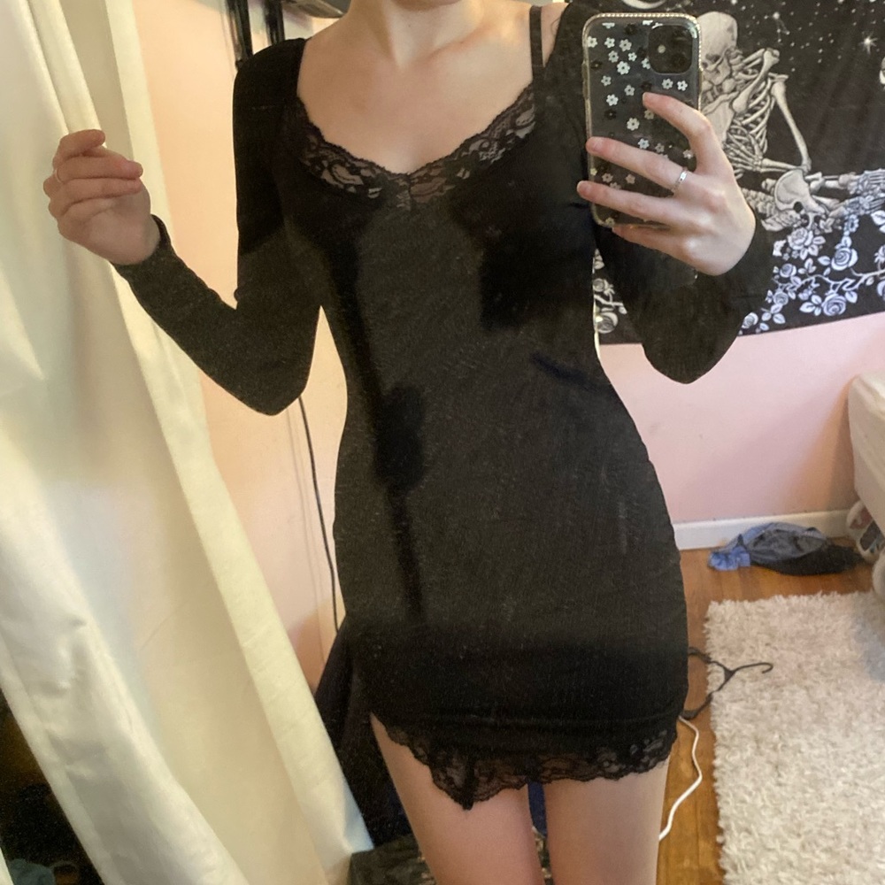 Black lace dress never worn!